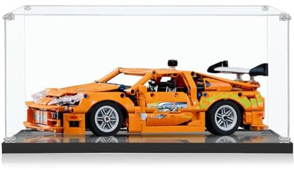 ICUANUTY Acryl Vitrine für Lego Technic Fast and Furious Toyota Supra MK4 42204, Staubgeschützte Aufbewahrung und Organisation Vitrine für Lego Vitrine, 35x14x11 cm (Nur Display Case)