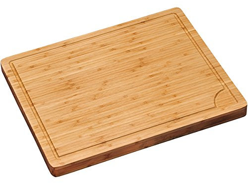 Kesper Tranchierbrett Profi aus Bambus, Braun, 45 x 36 x 3.3 cm
