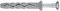 Molly M364100PB-XJ Chevilles à frapper 100 pièces 6 x 40 mm, Gris, Set de 100 pièces