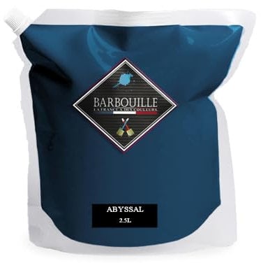 BARBOUILLE - Peinture Acrylique Abyssal - Aspect Velours - Peinture Mur, Plafond & Boiserie - Lessivable - Séchage En 30 min - COV A+ - Fabriquée En France - 2,5 L