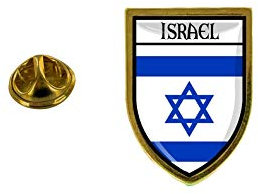 Akachafactory Pin Badge Pin Badge Souvenir City Flag Country Crest Israel Israel Israel