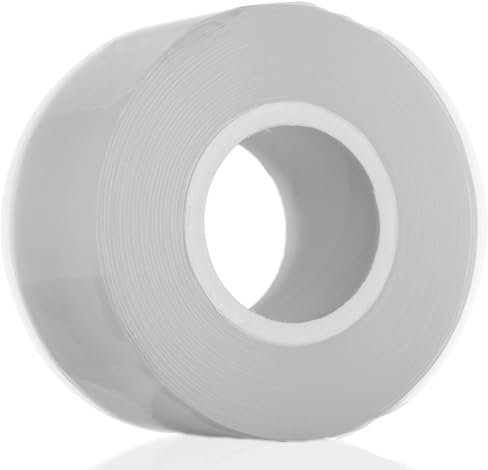 YoiYee Self-Amalgamating Tape - Waterproof Self-fusing Silicone Rubber for Plumbing, Leak Stop, Pipe Sealing, Hose Repair, and Electrical Insulation - 3m x 25mm, Clear