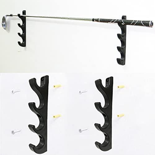AUXPhome Golfschläger-Organizer, Golfschläger, Display-Regal, Ständer, Wandhalterung, Aufbewahrung, Halterung, Vitrinenhalterung, für bis zu 4 Golfschläger, keine Golfschläger