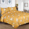 YORKSHIRE BEDDING Duvet Cover Sets - Reversible Printed Bed Covers Double Bed Hypoallergenic Microfiber Bedding Sets Ultra Soft Quilt Cover Duvet Set with 2 Pillowcases 200x200 cm, Ochre Flower