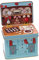 POWERHAUS24 Retro nostalgische Blechdose Backliebe, Geschenk, Aufbewahrung, Spielzeug, Deko, lebensmittelecht, ca. 14 cm x 11 cm, 2 Rezepte inklusive