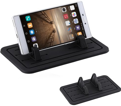 Universal Silikon Handyhalterung Auto, Gummimatte Silikon Auto Pad Matte | Armaturenbrett Halterung mit rutschfestem Haftmatte für Smartphone
