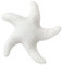 Oreiller décoratif en marbre Empire étoiles de mer Blanches sur Le thème de la Plage, Linge de lit océan Doux décoration côtière pour la Maison, Peluche Mignonne en Forme d'étoile pour canapé