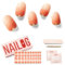 NAILOG Semi Cured Gel Nail Strips Glossy & Long Lasting Soft Gel Finish (20 Extra Long Stickers) | Wraps,Impasto