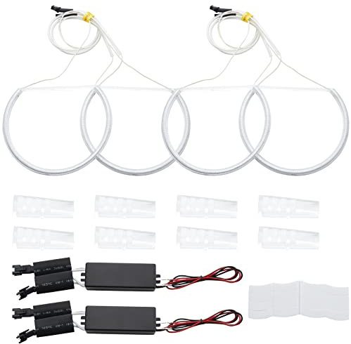MangWany Angel Eyes Halo-Ring-Set 12 V weißes Licht für B-M-W 3Serie E46 Compact