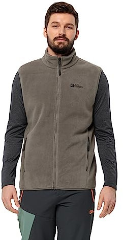 Jack Wolfskin Waldsteig FZ-Gilet Taglia M Giacca in Pile, caffè Freddo, L Uomo