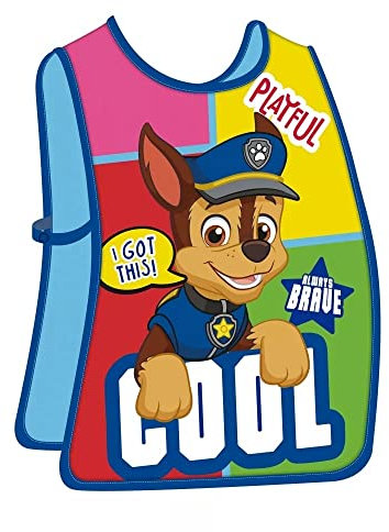 lau-fashion Paw Patrol målarförkläde barn målarrock målarrock skola hantverk konst 46 cm