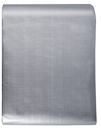 VEVOR Lona Protectora para Exteriores 609,6x914,4 cm Lona Impermeable de Polietileno de 10 mils, Resistente a los Rayos UV y a la Temperatura con Ojales Reforzados, Alta Durabilidad, Plateado/Marrón