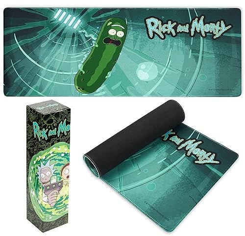 Rick and Morty Desk Mat Large Mouse Mat 80 x 36 cm Desk Protector Mat PC Laptop Keyboard and Mouse Mat Gamer Gifts