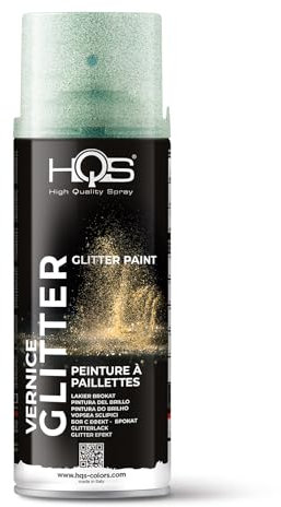 HQS Bomboletta di Vernice Spray 400ml Glitter (Verde)
