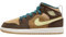Jordan 1 Mid Little Kids Preschool, Cacao Wow/Luminous Green/Ale Brown/Twine/Sail/Geode Teal, 11 Little Kid