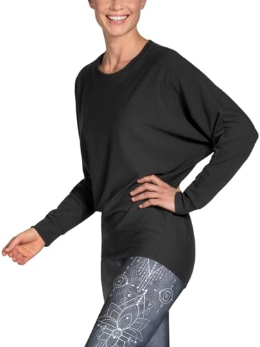 Magadi Sweatshirt Anna Schwarz aus Naturmaterial L