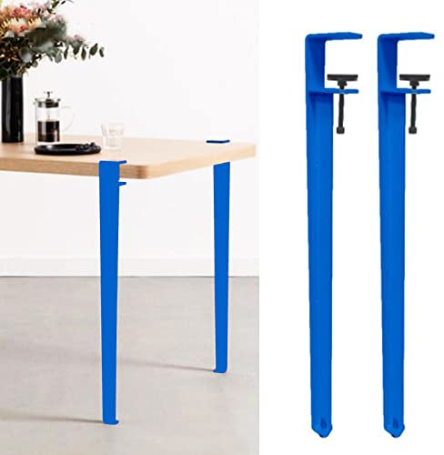 Adjustable Table Clamp Legs - 4pcs Metal Iron Dining Desk Legs for DIY Furniture Console - No Punching, DIY Metal Coffee Table Legs for DIY Furniture