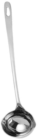 MUCKLILY Edelstahl Schöpfkelle Mit Ausgießer Und Doppeltem Schnabel 27 Cm Langer Griff Für Haushalt Und Gastronomie Präzise Suppenkelle Für Rechts- Und Linkshänder