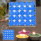 CINY 50 Stück Teelicht Kerzen, kleine Größe 2 Stunden Brenndauer, herzförmige Paraffin-Kerze, romantische Hochzeit Liebhaber Vorschlag Bekenntnis Artefakt, rauchfreie Tee-Wachs, Outdoor (blau)