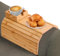 Bvdfgk Bandeja Portavasos De Bambú - Bandeja De Reposabrazos De Bambú para Sofá, Mesa De Reposabrazos De Sofá Extraíble, Mesa De Sillón con Cojín Plegable Flexible para Bebidas, Café Y Té