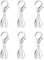 Sterling Silber 925 Anhänger Ösen, ALEXCRAFT 6 Stück Collierschlaufen Sterling Silber Anhängeröse Kettenverschluss Kettenanhänger Clips Anhängerschlaufe Ösen Halsketten Schmuck Karabiner Verschluss