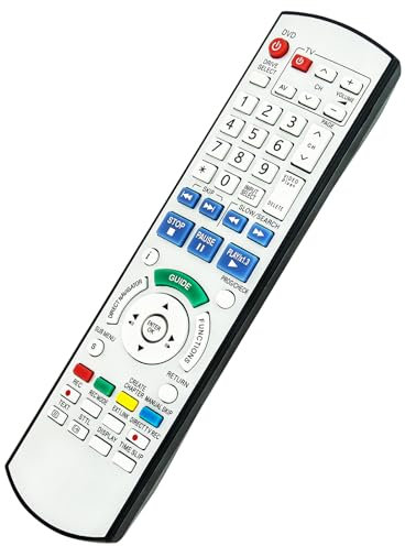 VINABTY Replacement Remote Control EUR7659YG0 Fit for Panasonic DVD Recorder DMR-EX75EG DMR-EX75EC DMR-EX75EB DMR-EX85EG DMR-EX85EB DMR-EZ25EB