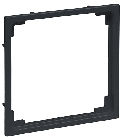 LEGRAND, SEANO Zwischenring für den Einbau von Einsätzen 50 x 50 mm mit Abdeckung 50 x 50 mm gemäß DIN 49075, Farbe: Anthrazit lackiert, 765903