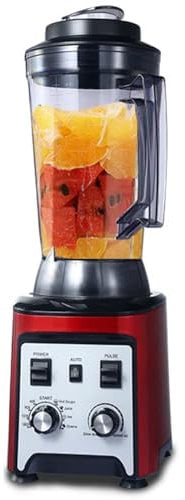 ZYJIX High Speed Smoothie Maker Blender - 4L Commercial Food Processor For Smoothies, Handheld Fruit Blender(Color:Red)