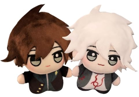 Xinchangda Nagito Komaeda Kissen Figur Anime Naegi Makoto Niedliches gefülltes Kissen Kissen Anime Peripherie für Fans 10 cm