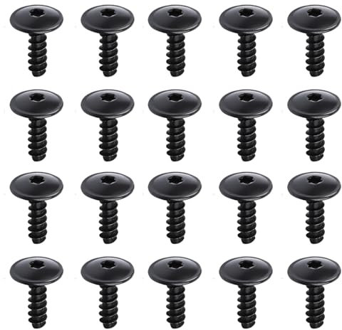 Xiciki 20Pcs Clips de Fixation Voiture, Clips Garde Boue Voiture Clips, Vis Torx Autotaraudeuses, Pare-Chocs Clips de Fixation de Vis Compatible avec Volkswagen