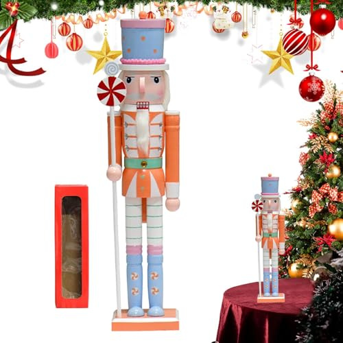 Nussknacker, Nussknacker-Figuren aus , 50 cm, bunte Heimdekorationen, Urlaubsdekorationen, Zubehör für Tische, Regale, Kaminsims