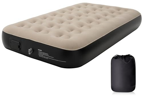 Pefitqap Single Air Mattress, 2025 Upgrated NO SOCKET NEED-ONE CLICK INFLATE Single Airbed with Built in Electric Pump,Self-inflatable Blow up Mattress as Guest Bed/Camping Mattress,190x98x25cm