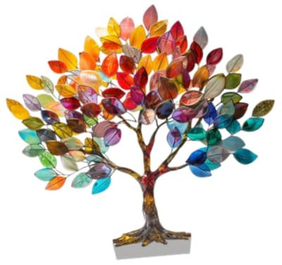 Sharplace Baum des Lebens Figur Wohnzimmer Tisch Deko Acryl Statue