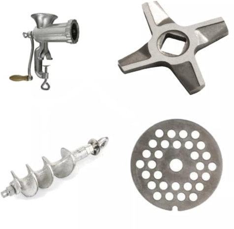 MIKONI Fleischwolf Klinge, Teile,Ersatzteil, Ersatzteil, Wurstmaschine Wurstfüller Teile, Sieb Messer Handkurbel (Sieb für Fleischwolf 8)