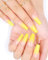 Flexies, Salon Quality Press On Nails (Yellow Ombre, Long)