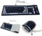 Techson Foldable Silicone Keyboard, Waterproof, Dustproof, USB Wired, Silent Typing, Soft Roll-up Design, UK Layout, Compatible with PC, Laptop (103 Keys, Black+Grey)