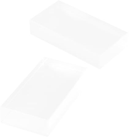 IMIKEYA 2 Stück Glasbaustein CMY Würfel Tesseract Cube Prismenwürfel Physikspielzeug Für Erwachsene Naturwissenschaftliches Lehrmittel Lichtbrechung Prismenoptik Großes Prisma Transparent