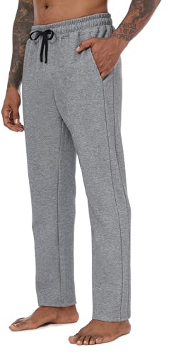 Yageshark Jogginghose Herren Baumwolle mit Stretch, Atmungsaktive Sporthose, Freizeithose Herren Lang, Jogger Trainingshose mit Taschen