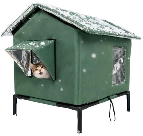 Outdoor Katzenhaus Für Den Winter Thermokatzenhaus