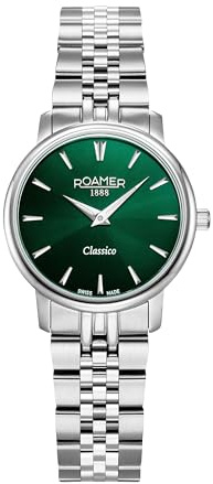 Roamer - Armbanduhr Classico Ladies - Quartz Uhrwerk - Gehäusebreite: 30 mm - Edelstahl - 3 ATM