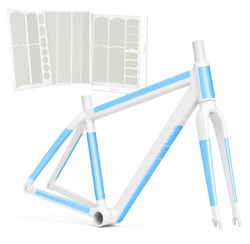 Fahrrad Schutzfolie – 25x Rahmen Schutz Aufkleber für E-Bike, Mountainbike & Motorrad – Lackschutzfolie für Kettenstrebe & Rahmen – UV-beständig (transparent Glanz)