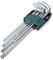 SATA ST09101ASJ Juego de Llaves Hexagonales de Punta Esférica Métrica de 9 Piezas con Brazo Extralargo, de 1,5 mm a 10 mm, Con Estructura de Acero de Aleación y Carrito de Almacenamiento