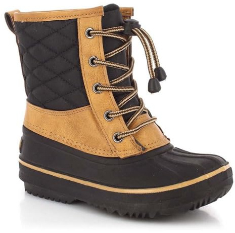 Kimberfeel Mädchen Stiefeletten schwarz/braun Jibber