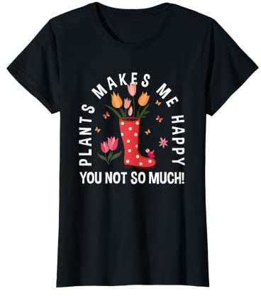 Mujer Jardinero Florista Planta Jardinería Jardinero Jardinero Camiseta
