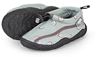 Sterntaler Badeschuhe Regenbogen Print - Kinder Aquaschuhe schnelltrocknend - Mädchen Schwimmschuhe mit Gummiband und Kordelstopper bequeme Strand Slipper