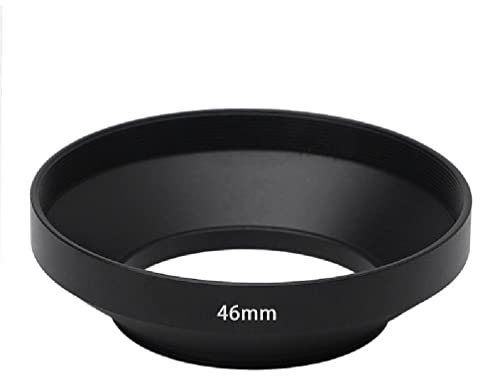 Paraluce in metallo grandangolare 39 mm, 40,5 mm, 43 mm, 46 mm, 49 mm, 52 mm, 55 mm, 58 mm, 62 mm, 72 mm, 77 mm, 82 mm, copriobiettivo di protezione per paraluce 52 mm