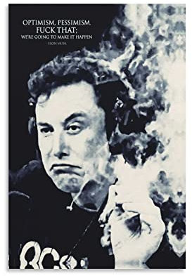 TSALF Leinwandposter Kein Rahmen Elon Musk Poster 60x90cm