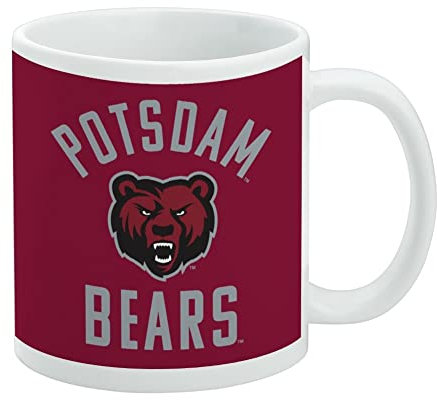 State University of New York at Potsdam Bears Logo Ceramic Coffee Mug, Novelty Gift Mugs for Coffee, Tea and Hot Drinks, 11oz, White