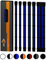 dcl24.de 30CM Sleeved Cable PC Extension Kit Schwarz-Blau für Netzteil, GPU/CPU, PSU Cable Extensions mit Kabelkämmen, gesleevte Kabel PC Cable mod Kit