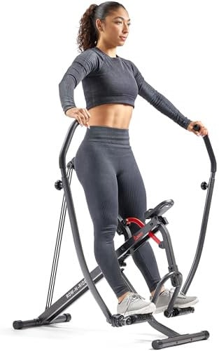 Sunny Health & Fitness Smart Compact Full Motion Ruder- und Squat Assist Trainer mit verbundener SunnyFit App - SF-A022070